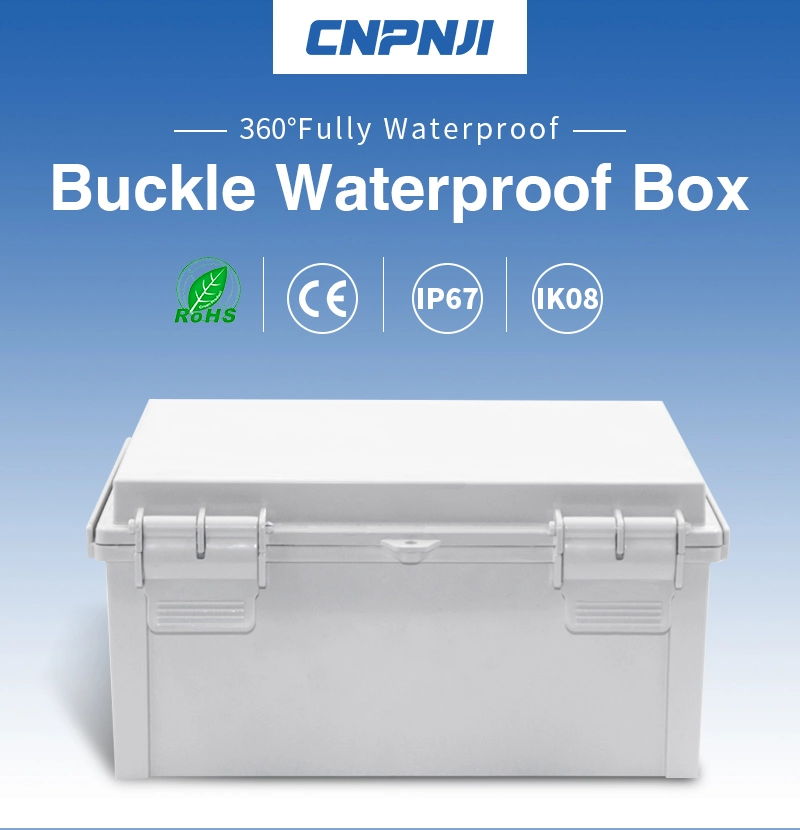 IP67 ABS PC Hinged Plastic Waterproof Junction Box Enclosure Power Electrical Waterproof Outdoor Plastic Box Distribution Box