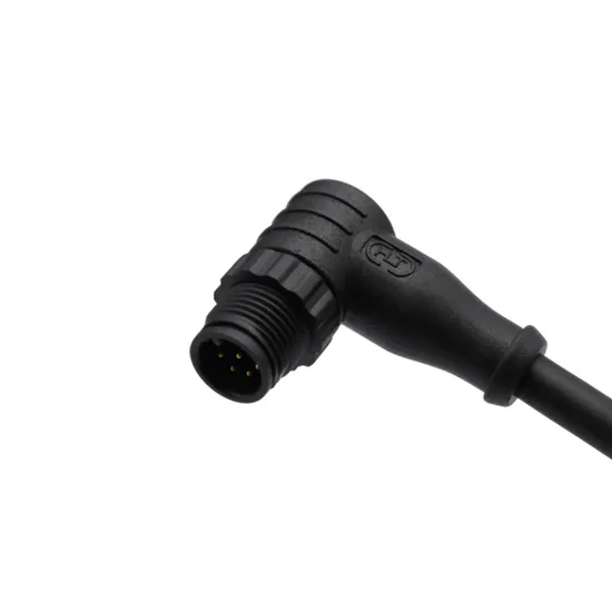 Waterproof IP68 Angled Plug Wire Assembly M12 Plastic Connectors for Industrial Automation