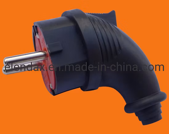 Industrial Rubber Plug 16A German Schuko Power Plug (p6052)