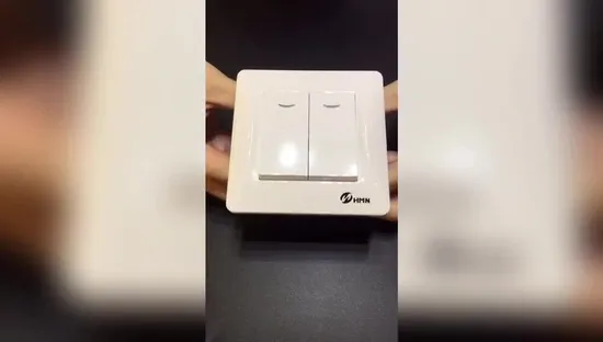 Customized Wall 2 Gang 2 Way Electrical Power Light Switch with Indictor