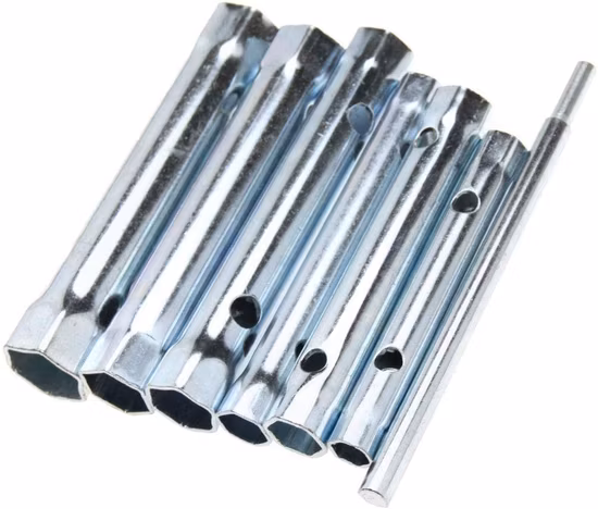 Extended Spark Plug Wrench, 16 PCS Motorcycle Tool Reach Spark Plug Wrench Spanner Socket Hexagon Wrench, Back Nut Tap Removal Tool (48130013)